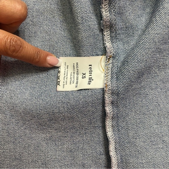 RETROFETE Ada Denim Jean Jacket XS - Picture 4 of 8